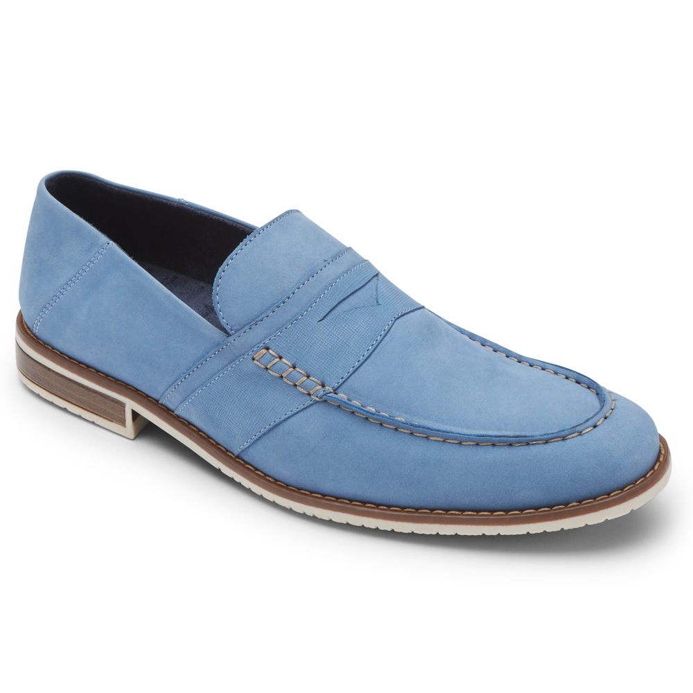 Rockport Loafers For Mens Blue - Style Purpose 3 Penny - GL2406589